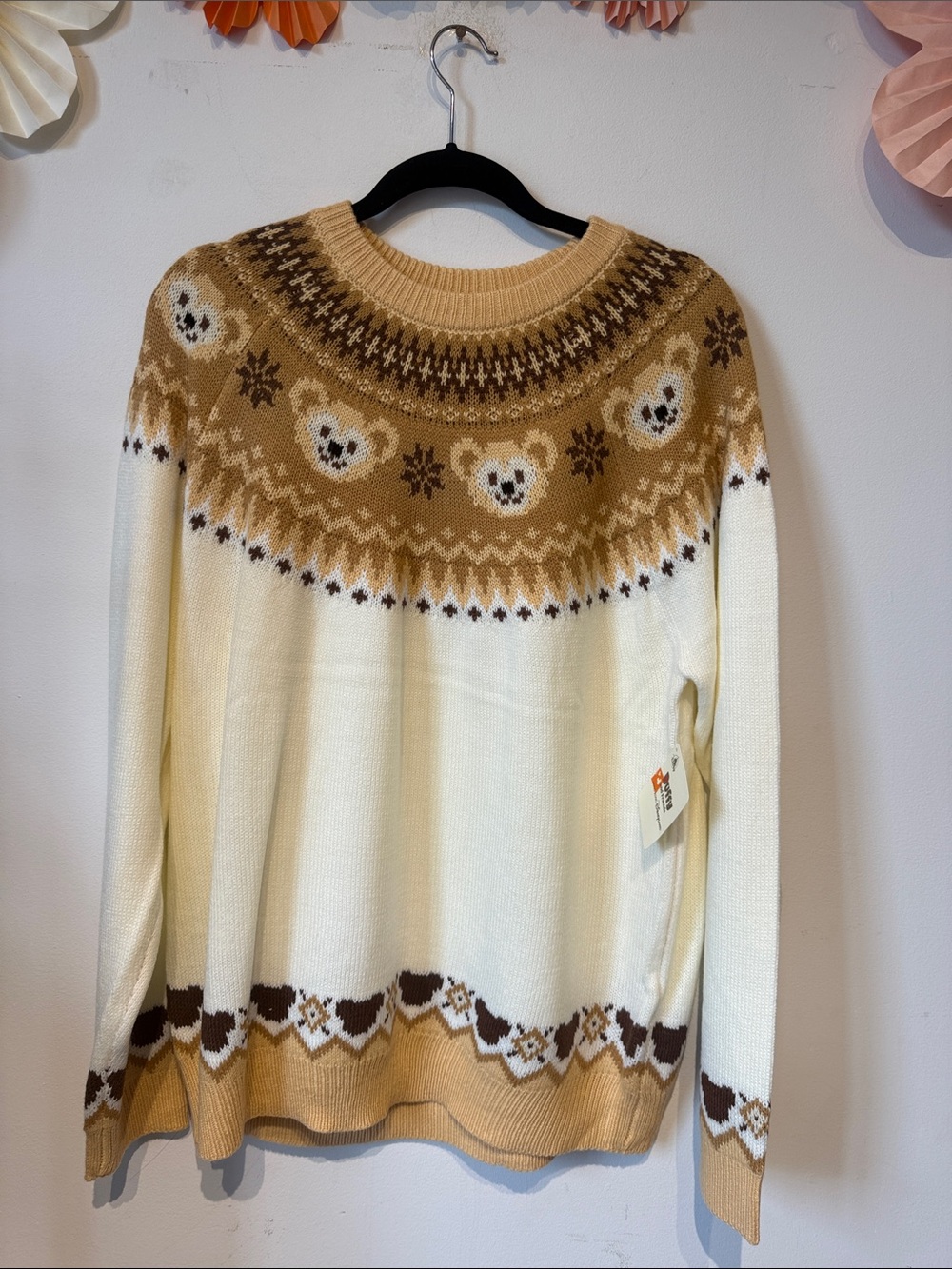 NWT Disney Duffy and friends fair isle Xlarge
